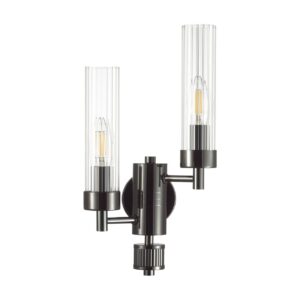 db90caddf26197dfefd858565b5c14b7 5275/2W CLASSI LN26 103 черный хром Бра E14 2*40W 220V KAMILLA