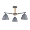 dbbddd33c21546210648bb0104e64e82 8096/3C MODERNI LN26 339 серый/серый металл, дерево/металл Люстра потолочная Е27 3*60W 220V COLANGE