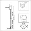 e0d3169b67709bcee99330219019cadc 8400/3LA LEDIO LN26 000 черный/белый, металл/акрил Подвес LED 3W 3000K 220V STICK