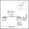 e0eb9b671c8c038b7b36f543dea2cf75 6587/5C MODERNI LN26 133 золото/прозрачный, металл/стекло Люстра потолочная E14 5*40W 220V VERDI