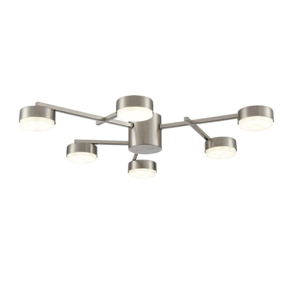 8115/6C COMFI LN26 248 никель, металл Люстра потолочная LED GX53 6*7W 220V DABRA