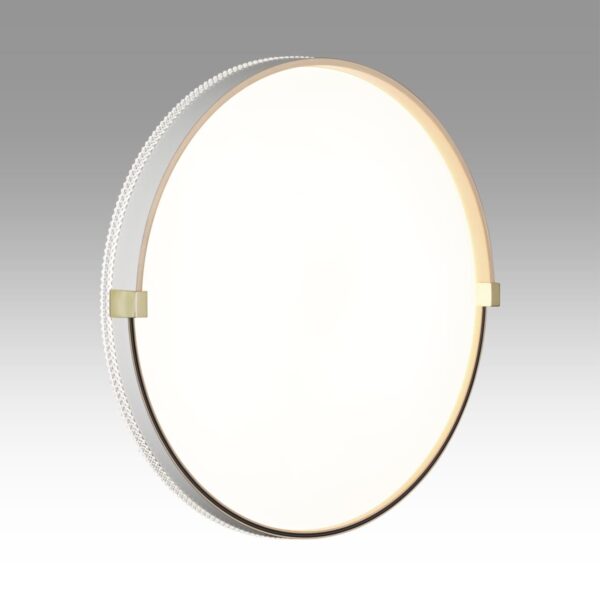 e234b1eb19eac5f50a012435e6bbce37 7646/DLN PALE SN 189 Светильник пластик/белый/золотой LED 48Вт 3000/4000/6000К D390 IP43 CCT OLIDI WHITE