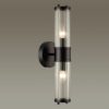 e31bf80f8dba9195fd55ce29ad06c4b0 4944/2W DROPS ODL22 507 черный/прозрачный/стекло Настенный светильник с выкл. E14 1*40W IP44 KEPA