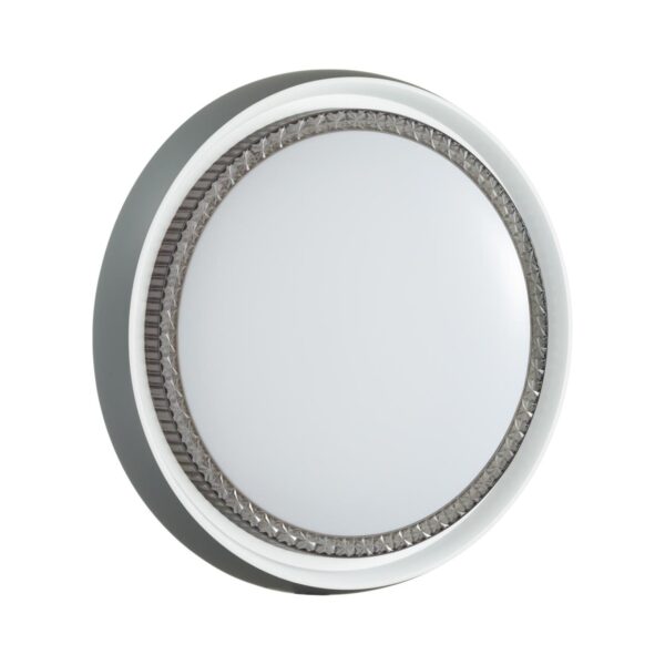 7644/ELN PALE SN 186 Светильник пластик/белый/серый LED 76Вт 3000/4000/6000К D520 IP43 CCT RAHIG