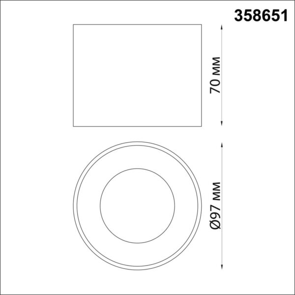 e3244f10a9e692c1bb458da85f1da177 358651 OVER NT21 390 белый Светильник накладной светодиодный IP20 LED 4000К 12W 220V PATERA