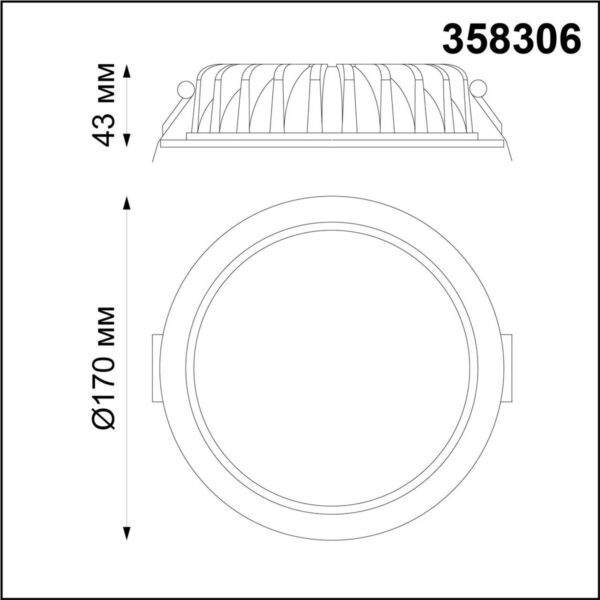 358306 SPOT NT19 493 белый Встраиваемый св-к (драйвер в комплект не входит) IP44 LED 4000K 20W DRUM