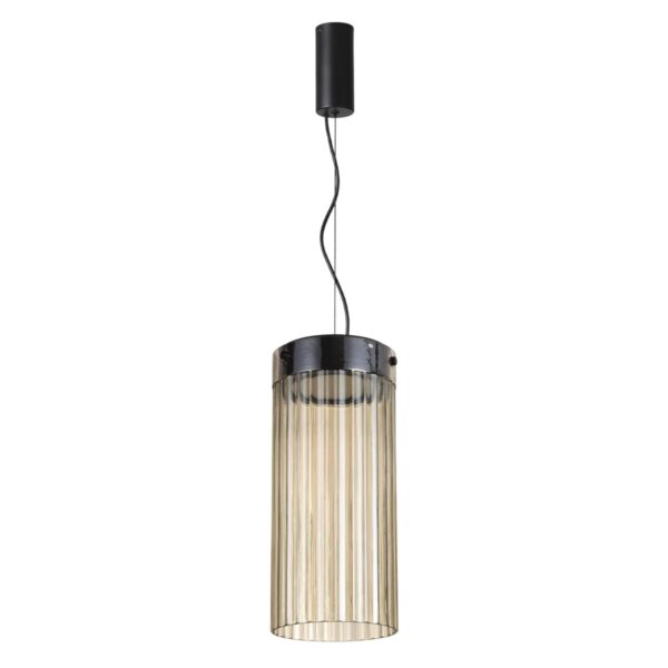 5047/10L L-VISION ODL24 000 черный/светл.янтарный/металл/стекло Подвес LED 10W 4000К 1237Лм PILLARI
