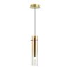 5062/5LB PENDANT ODL24 383 золотой/янтарный/металл/стекло Подвес LED 5W 3000K SHINY