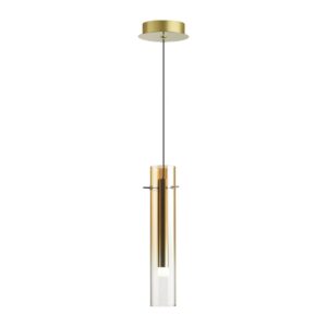 e49f80bbb625ea29e3997bbb374297ce 5062/5LB PENDANT ODL24 383 золотой/янтарный/металл/стекло Подвес LED 5W 3000K SHINY