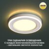 e4ca9fef775c98d768eec28cd87efde9 359018 SPOT NT23 499 белый Светильник встраиваемый светодиодный (три сценария работы) IP20 LED 3000К 6W+3W 100-265V 630Лм SPAN