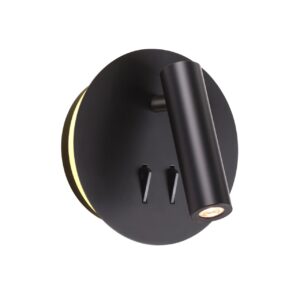 e61a519d33a766e5fc9abd6df5ae7591 3911/9WL HIGHTECH ODL20 471 черн/металл Наст-й св-к с лампой д/чтения с выкл LED 9W 3000K 220V BEAM