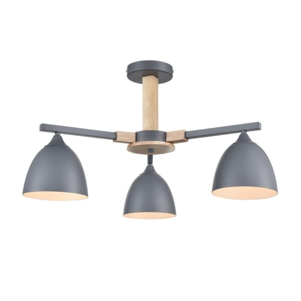e6faafc44f381b6b663762942b905d66 8096/3C MODERNI LN26 339 серый/серый металл, дерево/металл Люстра потолочная Е27 3*60W 220V COLANGE