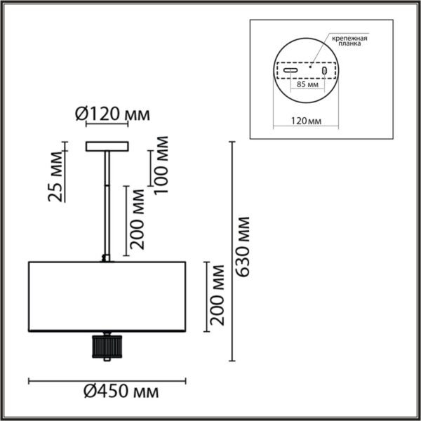 8109/5C MODERNI LN26 180 латунь титаниум/бежевый, металл/текстиль/стекло Люстра потолочная E14 5*40W 220V DAMONA
