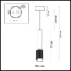 e8aa027c49bc319f60f97b016ce356ca 4238/1 HIGHTECH ODL22 321 черный/металл Подвесной светильник IP20 LED GU10 max 10W MEHARI