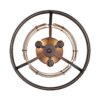 8007/3C MODERNI LN26 296 черный/черный, золотой металл/металл, стекло Потолочный светильник Е14 3*40W 220V ZARINA