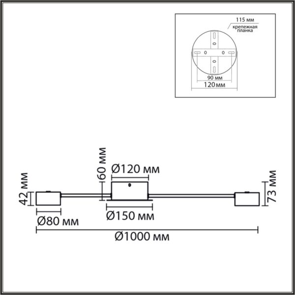 8343/12C COMFI LN26 252 белый, металл Люстра GX53 LED 12*7W 220V TORINA