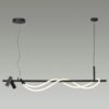 ea42cac8fb51459f1d2c9e0c9bff4cc3 4391/30L HIGHTECH ODL24 301 черный/металл/канат Подвесной св-к с раздельн. вкл IP20 LED 30W 1200Лм 4000K CORDA