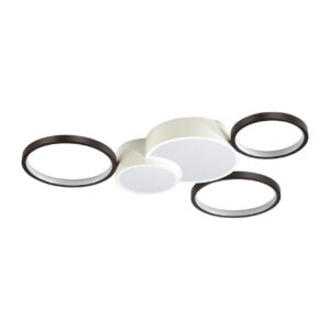 ec83369f4c707d9c1c26b81ebd83b2ae 5253/80CL LEDIO LN26 291 белый, черный Люстра потолочная диммир. с ДУ LED 80W 220V NORBERT