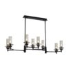 ecc463aba3610878663e6baea625f798 6555/8C CLASSI LN25 000 черный/дымчатый/металл/стекло Люстра потолочная E14 8*40W 220V MADONNA