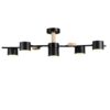 ed80897a2403d5412678660ac04b883d 8194/5C COMFI LN26 335 черный, металл/дерево/пластик Потолочный светильник LED GX53 5*9W 220V CRYPTO