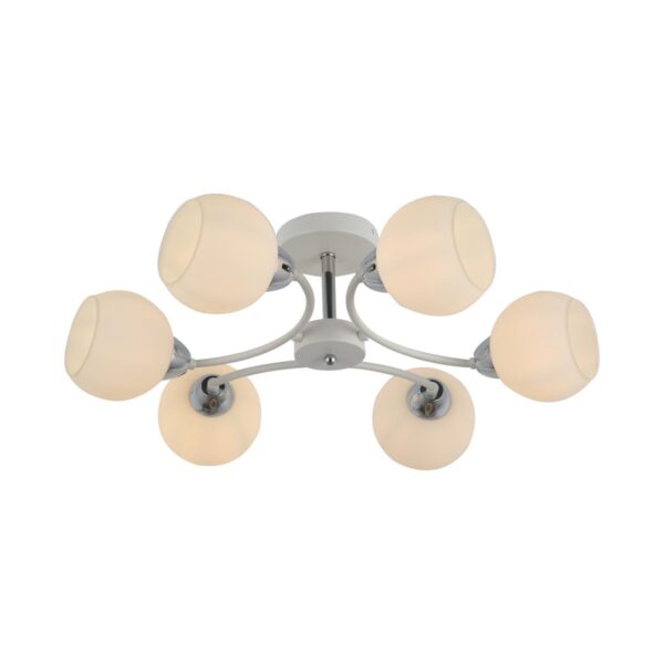 ee93df2943543c98e0c800ffbaa96e1b 5647/6C COMFI LN23 000 белый, хром Люстра потолочная E27 6*60W 220V KODI