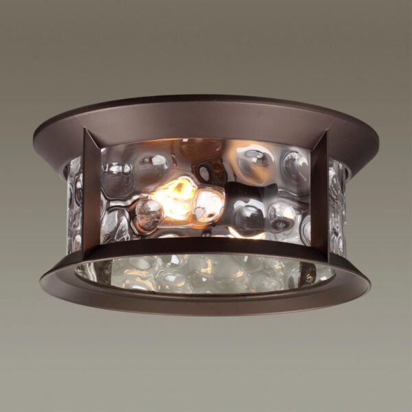 ef094ba5386784f3c5759dae08ce35d2 4961/2C NATURE ODL22 703 темно-коричневый/стекло Ландшафтный потолочный светильник E27 2*60W IP44 MAVRET