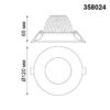 ef792ff713aae2d5b0bcf0d1bef52bf3 358024 SPOT NT19 464 белый Встраиваемый светильник IP20 LED 4100К 10W 220V GLOK
