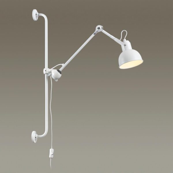effbe16ad2b22feec7fd204e0d3f7376 4126/1WA MODERN ODL19 461 белый Бра на кронштейне Е14 1*40W ARTA