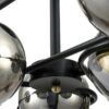 f01d3815226987381b03626e1db07ff9 8060/6C COMFI LN24 000 черный/дымчатый металл/стекло Люстра потолочная E27 6*60W 220V CAMILIE