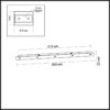 5054/LB L-VISION ODL24 379 черный/металл База 5X для линии OVALI,KERAMA,COCOON /86х12см BASE