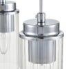 8102/3A COMFI LN26 408 хром/прозрачный металл/металл Подвес Е14 3*40W 220V ISHA