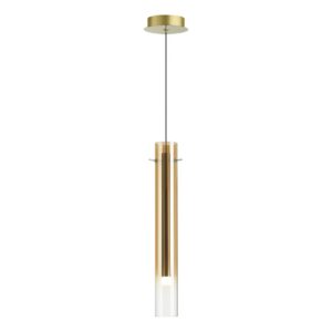 f35b3a9f261bf10a866120688ffc54ef 5061/5LB PENDANT ODL24 383 золотой/янтарный/металл/стекло Подвес LED 4W 3000K SHINY