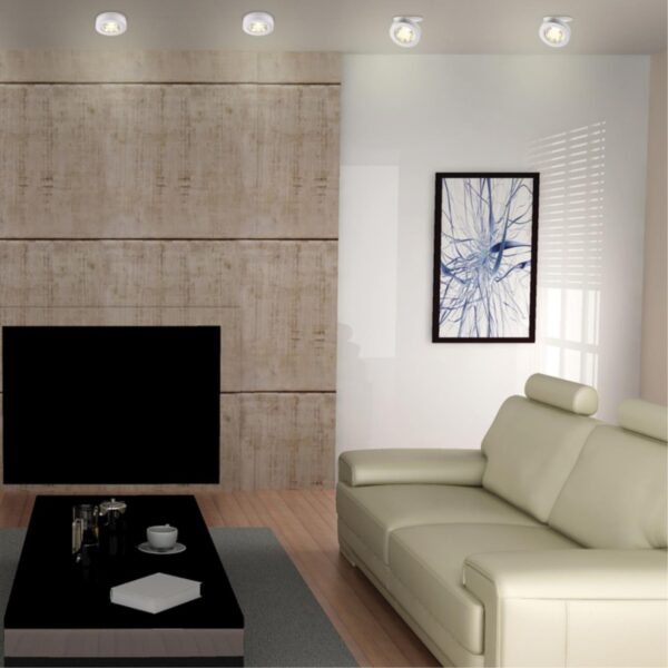 357982 SPOT NT19 460 белый Встраиваемый светильник IP20 LED 3000К 12W 220V GRODA