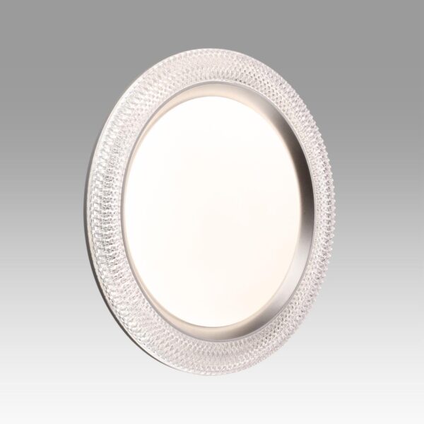 f4890dab50edb2b979d86728d767840c 7782/DL MARON SN 000 Светильник пластик/белый/серебро LED 48Вт 3000-6000К D398 IP43 пульт ДУ VENDY