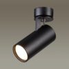 3872/1C HIGHTECH ODL19 000 черный Потолочный светильник GU10 1*50W 220V KIKO
