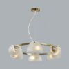 f75f739a5470a22484aa33d8646bd917 6571/6 NEOCLASSI LN26 193 медный/белый/металл/стекло Люстра E14 6*60W 220V FIORO
