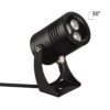6648/6WA NATURE ODL24 000 черный/металл Фасадный поворотный светильник на 360° IP67 LED CREE 6W 4000K 30° AC85-265V STIMA