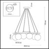 f7a579133c3ac64b0ff07a246201c430 5212/6 MODERNI LN26 175 черный, золотой Люстра E27 6*60W 220V RANDI