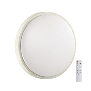 f8d175c9426c2a0ee34e1531ae1e097a 7628/EL PALE SN 170 Светильник пластик/беленый под дер. LED 72Вт 3000-6300K D500 IP43 пульт ДУ LOSTA