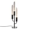 5459/9TL L-VISION ODL_EX26 041 черный глянцевый/прозрачн./металл/стекло/хрустальное стекло Настольная лампа LED 9W (3*3W) 3000K 460Лм KOLOS