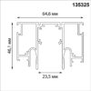 fdac3f8bb96c61796084835d7afe71ba 135325 NT25 000 белый Шинопровод для монтажа в натяжной потолок 2м (CLAMP) IP20 48V FLUM