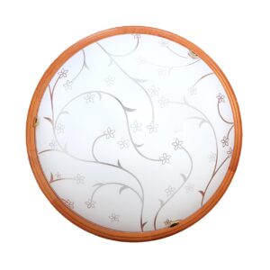 fdc9d54e7827c89430f6c5c797d929bb 3107 GL-WOOD SN 000 Светильник стекло/белое/св. орех E27 3*100Вт D560 LUARO WOOD