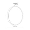 feec476901293ba087c5bbaadf04df32 7744/EL COLOR SN 127 Светильник светодиодный потолочный пластик/белый/красный LED 70Вт 3000-6000К D480 IP43 пульт ДУ MAVIC