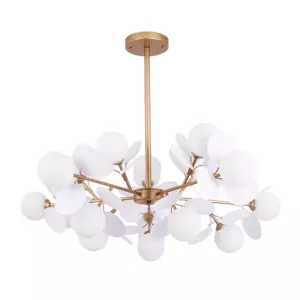 Люстра на штанге Arte Lamp PEACOCK A1369SP-15SG Люстра на штанге Arte Lamp PEACOCK A1369SP-15SG