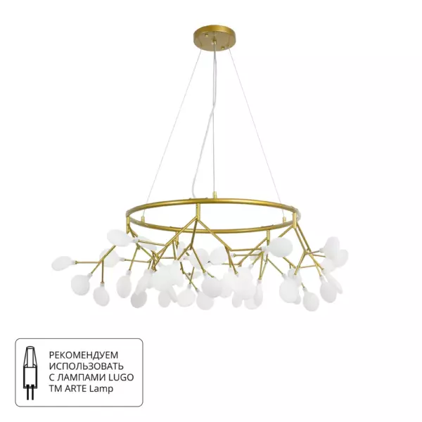 Подвесная люстра Arte Lamp CANDY A7272SP-45GO Подвесная люстра Arte Lamp CANDY A7272SP-45GO