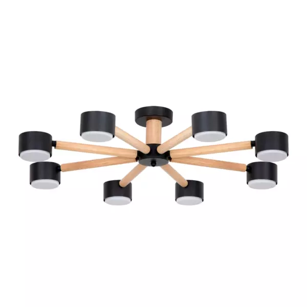 Потолочная люстра Arte Lamp TENDA A1624PL-8BK Потолочная люстра Arte Lamp TENDA A1624PL-8BK