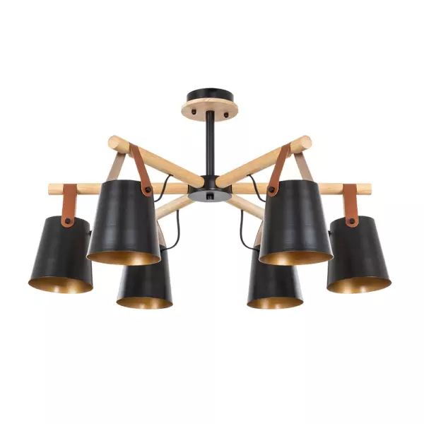 Потолочная люстра Arte Lamp THOMAS A7032PL-6BK Потолочная люстра Arte Lamp THOMAS A7032PL-6BK