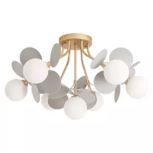Потолочная люстра Arte Lamp PEACOCK A1369PL-7GY Потолочная люстра Arte Lamp PEACOCK A1369PL-7GY