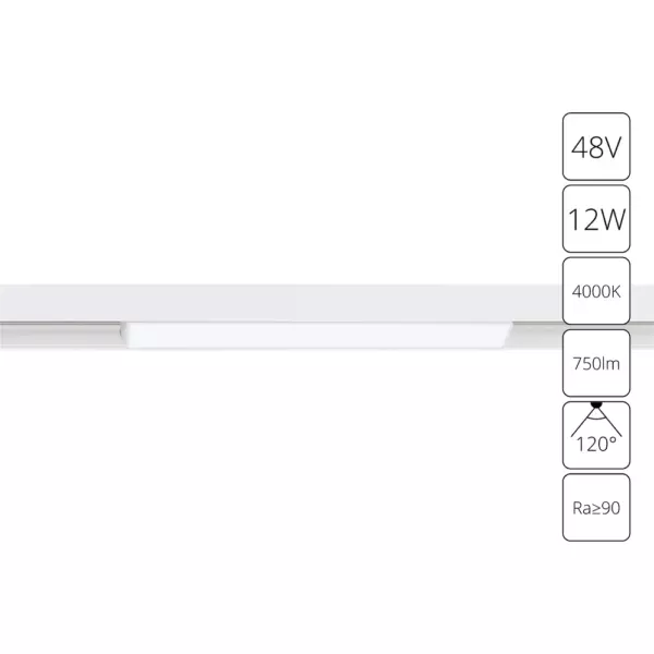 Магнитный трековый светильник Arte Lamp LINEA A4632PL-1WH Магнитный трековый светильник Arte Lamp LINEA A4632PL-1WH
