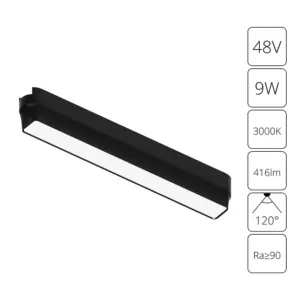 Магнитный трековый светильник Arte Lamp RAPID A1153PL-1BK Магнитный трековый светильник Arte Lamp RAPID A1153PL-1BK